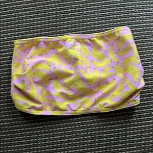 Brittany Allen bandeau bikini top size small banana print